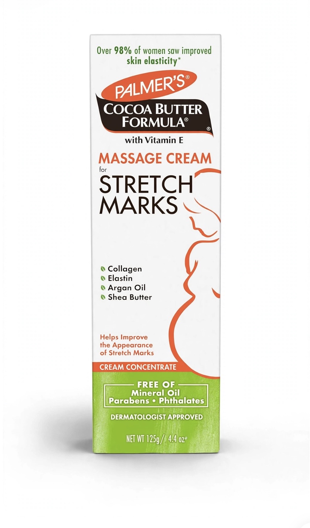 Massage cream for stretch marks