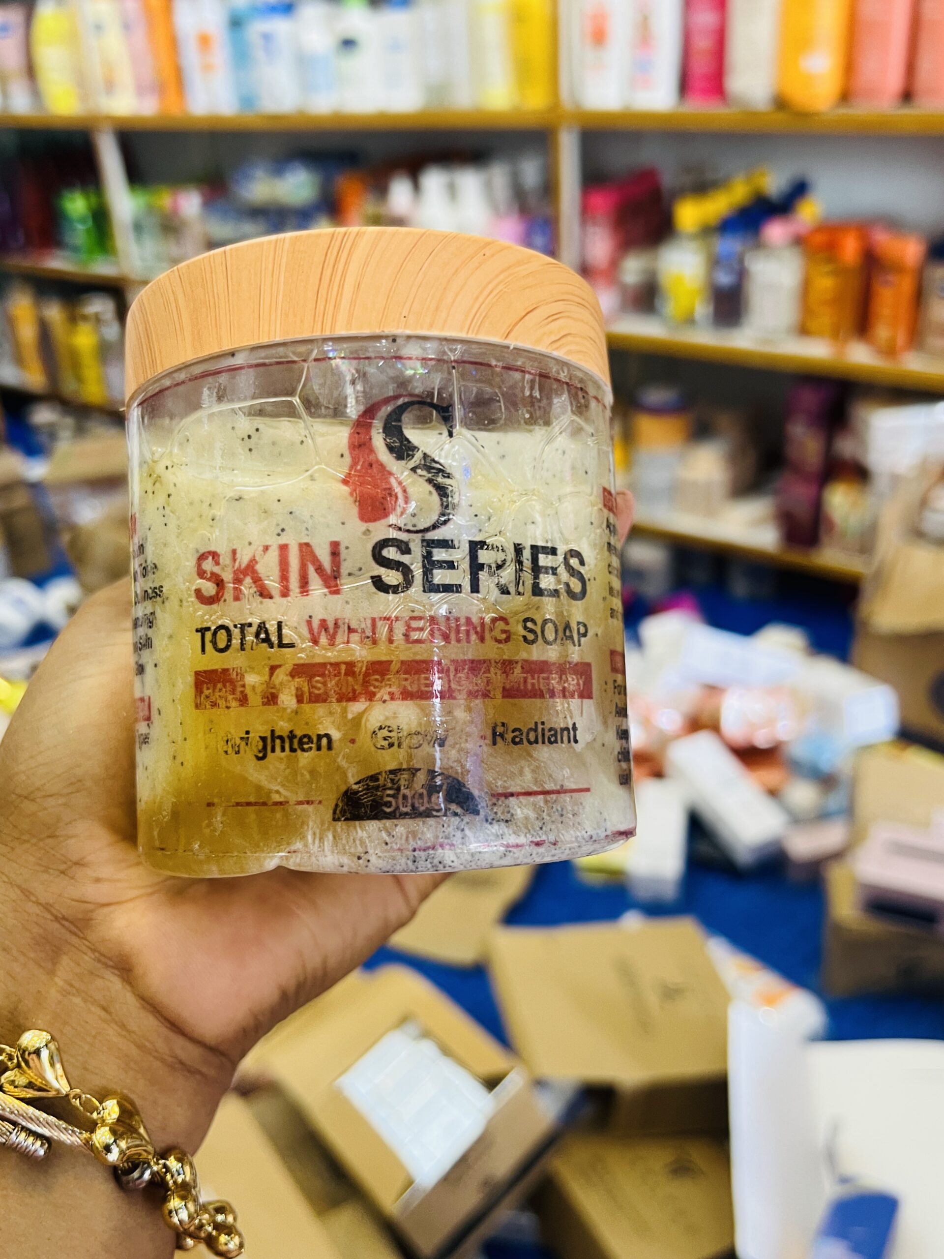 Skin series total whitening soap